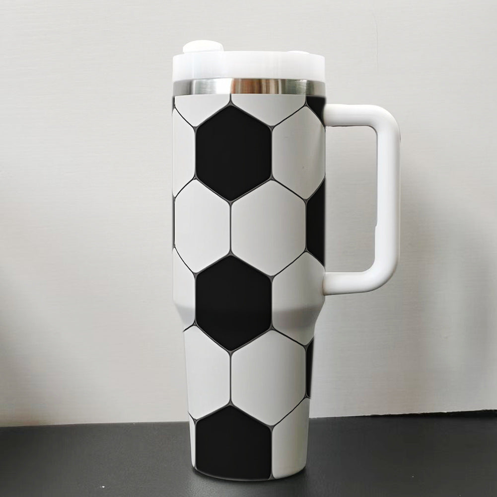2026 World Cup–Style 40oz Stainless Steel Tumbler Insulated Car Cup with Flat Bottom