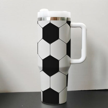 2026 World Cup–Style 40oz Stainless Steel Tumbler Insulated Car Cup with Flat Bottom