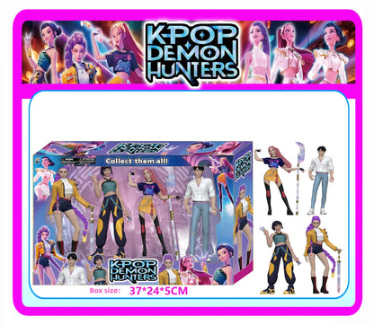 K-Pop Demon Hunters Saga Boy Group Tiger Blind Box Figures – 2–4.5 Inch Mini Collectible Model Ornaments
