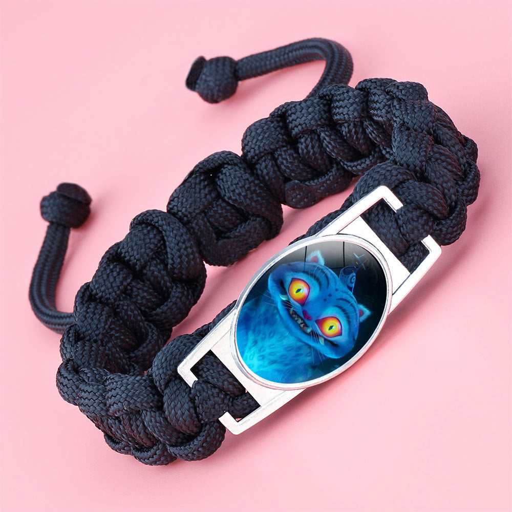K-pop Demon Hunter Bracelet Woven Adjustable Handwoven Dopamine Style Kids Jewelry