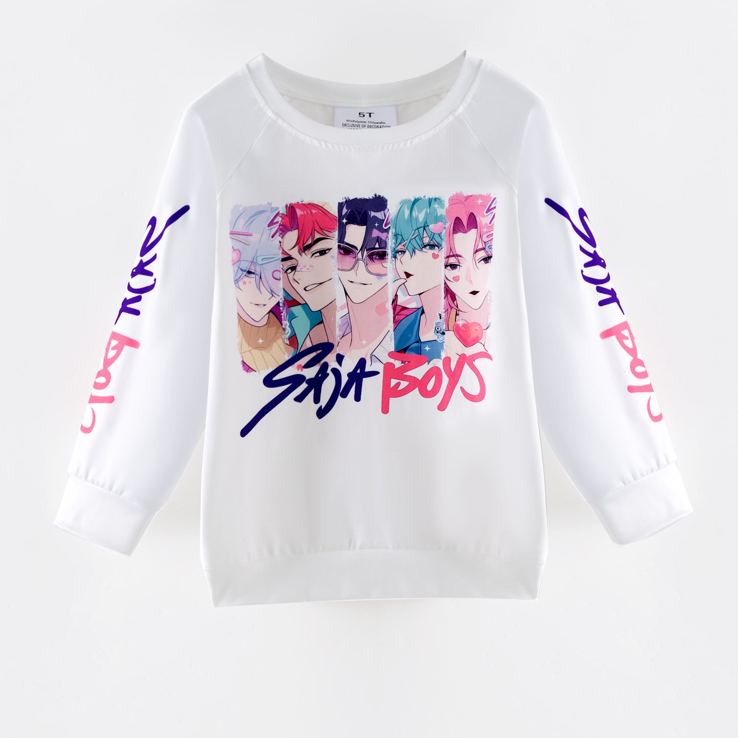 Boys Spring K-pop Demon Hunter Print Sweatshirt Collection