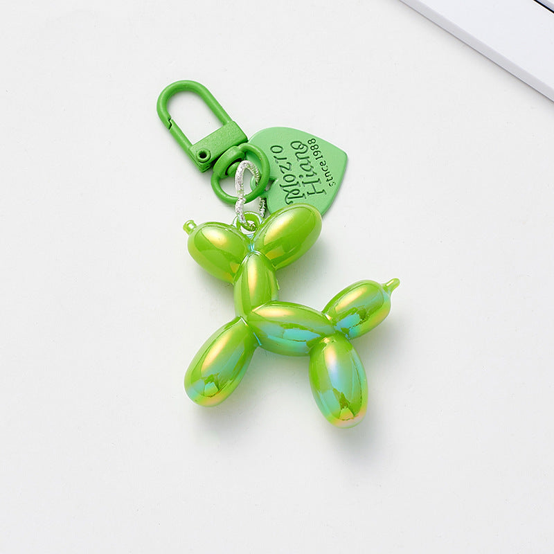 Colorful Resin Balloon Dog Bag Charm Keychain Trendy Acrylic Style Accessory for Bags, Keys & Gifts