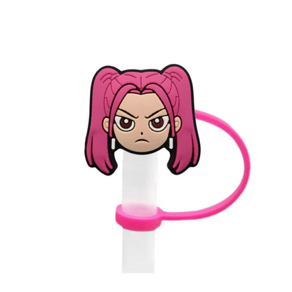 K-Pop Demon Hunters Straw Topper Fits 10mm Large Tumbler Straws Reusable Dust Cap