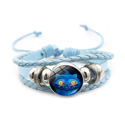 K-POP Demon Hunters & Gaza Boy Group Bracelet Adjustable Braided Leather Fan Jewelry Available in 3 Colors