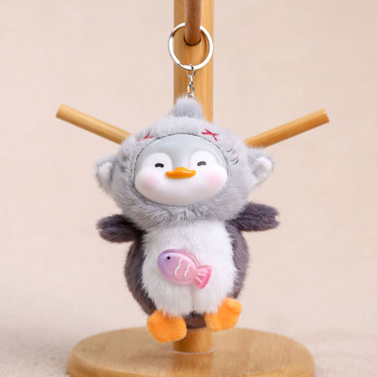 Cartoon Plush Key Chain Vinyl Plush Rabbit Bag Charm Collectible Doll