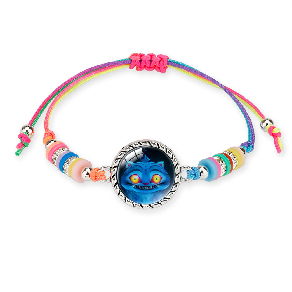 KPOP Demon Hunter Colorful Beaded Bracelet – Boho Adjustable Polymer Clay Charm Bracelet