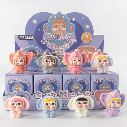 Demon Hunter Flocked Cartoon Figure Blind Box Set Collectible Surprise Desk Decor 12-Piece Pack