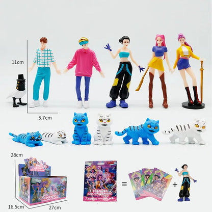 K-Pop Demon Hunters Saga Boy Group Tiger Blind Box Figures – 2–4.5 Inch Mini Collectible Model Ornaments