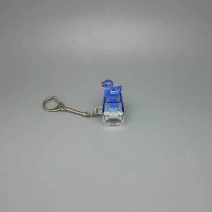Cute Duck Fidget Clicker Keychain Keyboard Stress Relief Bag Charm