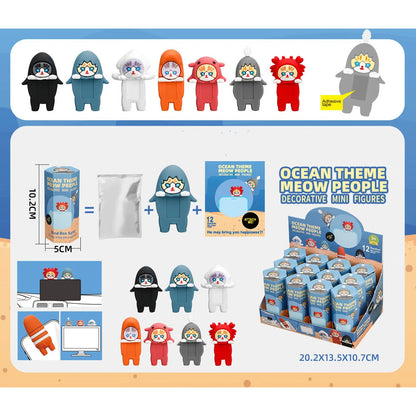 Cartoon Screen Buddy Blind Box Display Figure Set (12pcs/Box)