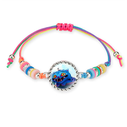KPOP Demon Hunter Colorful Beaded Bracelet – Boho Adjustable Polymer Clay Charm Bracelet
