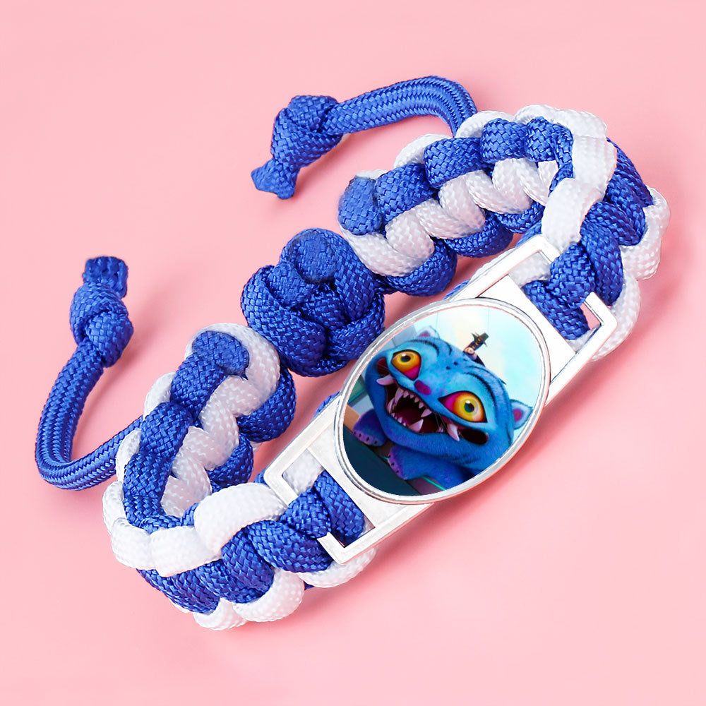 K-pop Demon Hunter Bracelet Woven Adjustable Handwoven Dopamine Style Kids Jewelry