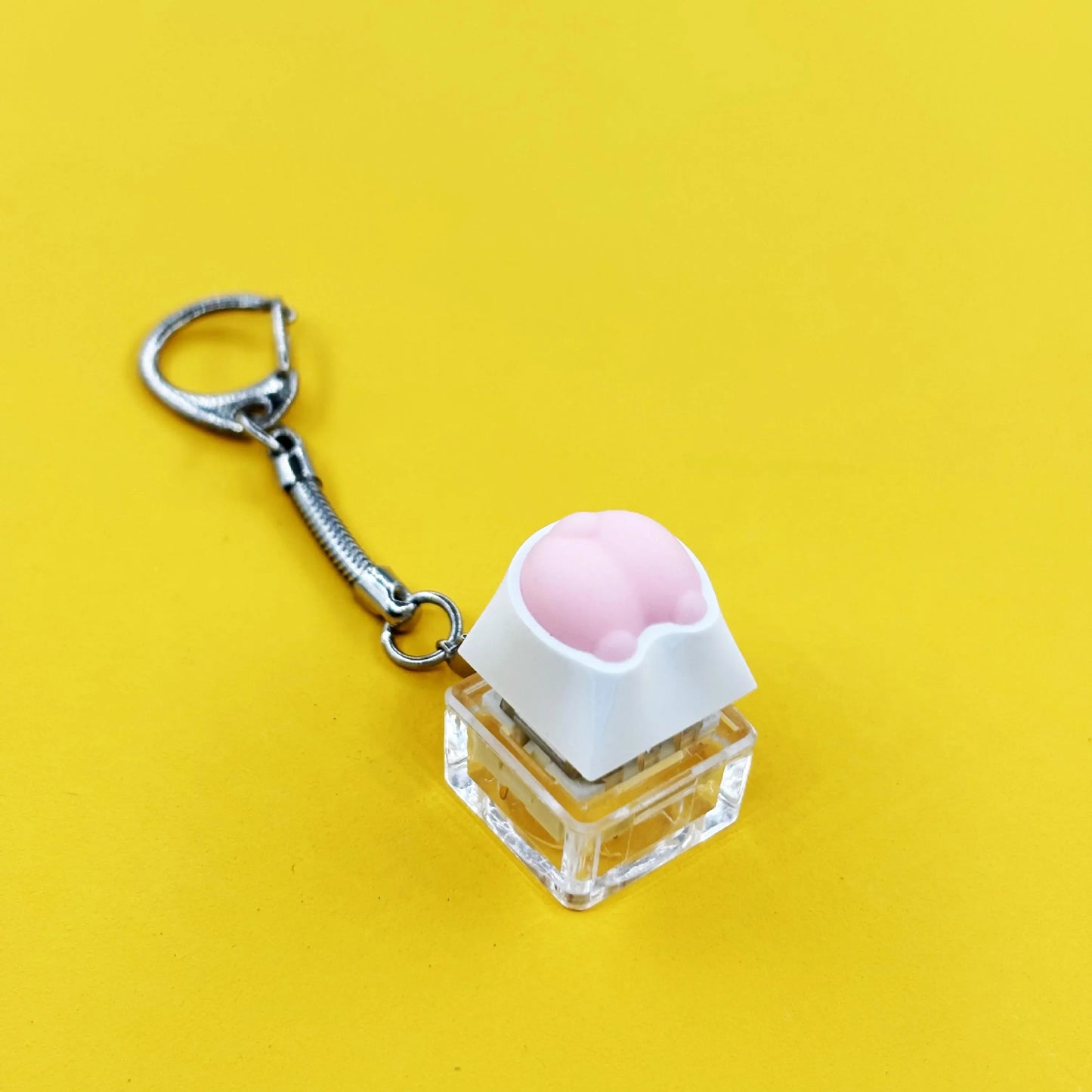Clicky Keycap Mechanical Keyboard Switch Fidget Keychain Press Button Bag Charm