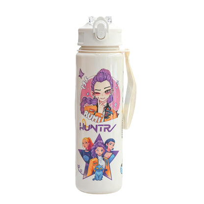K-POP Demon Hunter Children’s Straw Water Cup Portable Plastic Drinking Bottle 24Oz