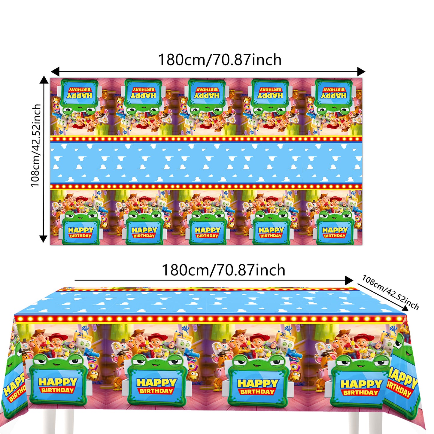 Cartoon Woody Buzz Series Birthday Party Supplies Themed Tableware and Decorations