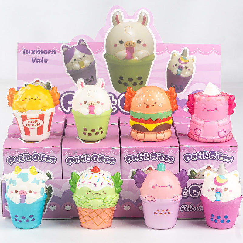 Funny Squishy Toy Blind Box Display – 12-Piece Set, Kids Fidget Toys & Collectible Figures