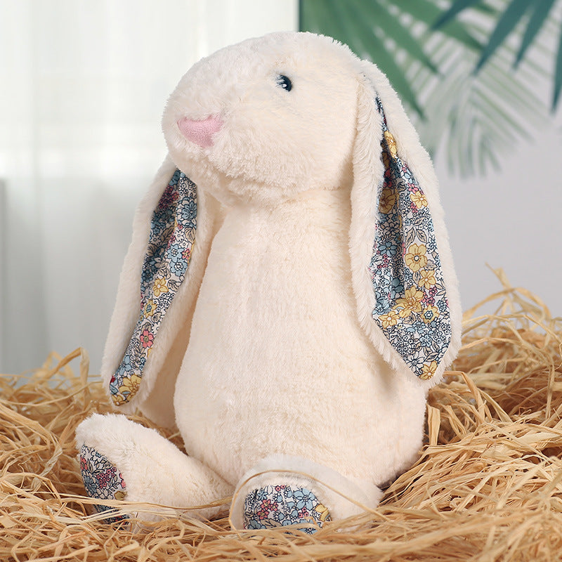 Soft Plush Bunny Rabbit Toy Classic Floppy Ears Stuffed Animal, Cuddly Gift for All Ages