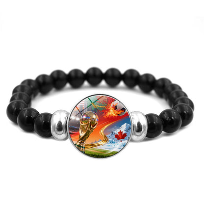 2026 FIFA World Cup Beaded Bracelet Jewelry Trendy Fan Accessory