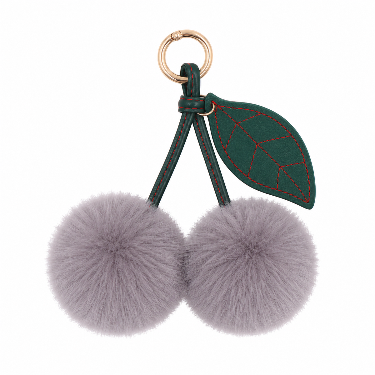 Cherry Plush Bag Pendant Lovely Keychain Cartoon Keyring Accessory