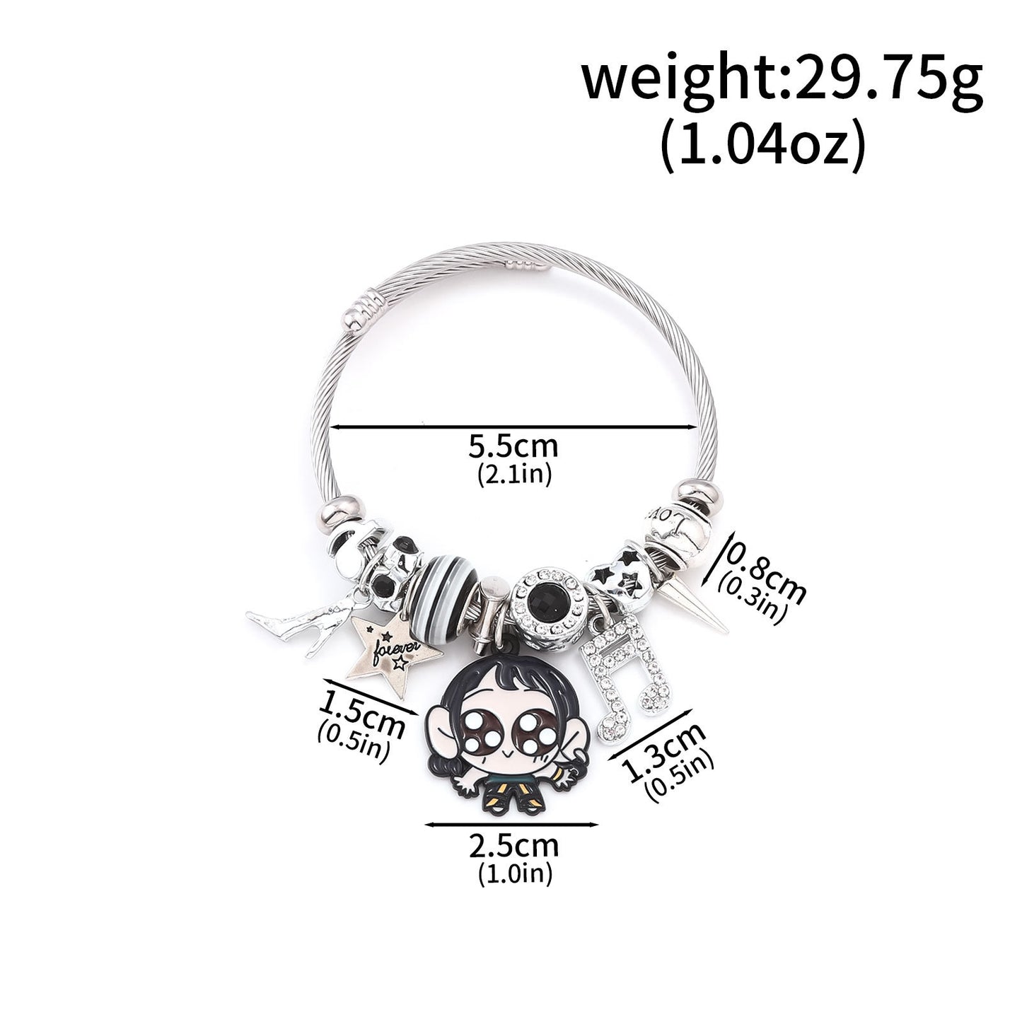 K-Pop Demon Hunters Bracelet Set Mixed Metal Braided Cord & Colorful Seed Bead Bracelets