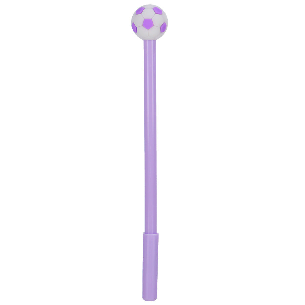 Sports Ball Silicone Top Gel Pen Black Ink Creative Ballpoint Pen