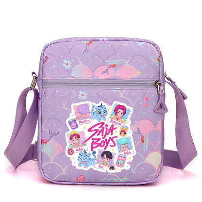 K-Pop Demon Hunters Saja Boys Print Shoulder Bag Crossbody Tote Messenger Bag