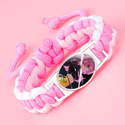 K-pop Demon Hunter Bracelet Woven Adjustable Handwoven Dopamine Style Kids Jewelry