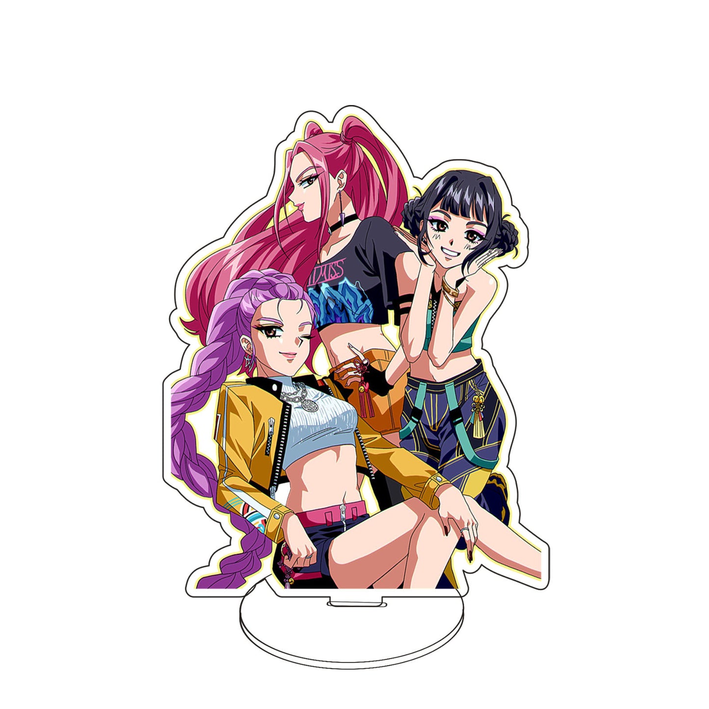 K-Pop Demon Hunters Acrylic Standee Desktop Decoration Trendy Merchandise