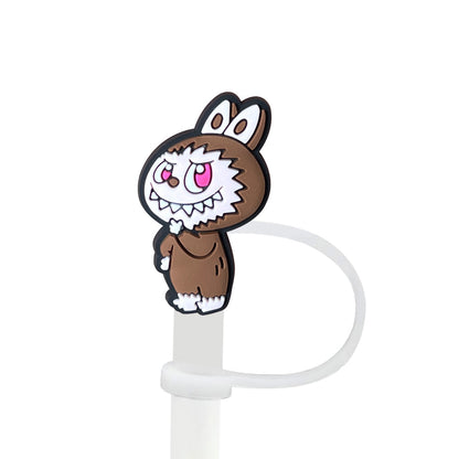 Labubu Silicone Straw Toppers – Cute Reusable Dust Caps for 10mm Large Tumbler Straws
