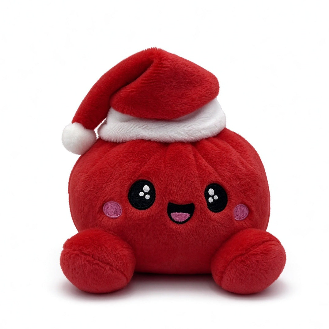 Christmas Bao Bun Plush Toys – Cute Holiday Dumpling Characters, Plush Only or with Bamboo Steamer Gift Box