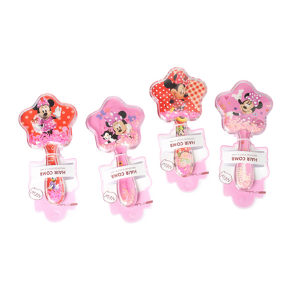 Kids Glitter Hair Brush Cartoon Princess Cushion Detangling Comb, Scalp Massage Brush Random Colors