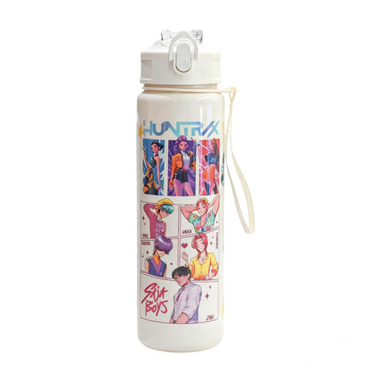 K-POP Demon Hunter Children’s Straw Water Cup Portable Plastic Drinking Bottle 24Oz