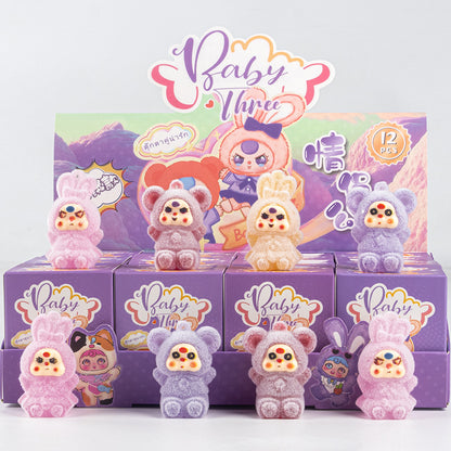 Demon Hunter Flocked Cartoon Figure Blind Box Set Collectible Surprise Desk Decor 12-Piece Pack
