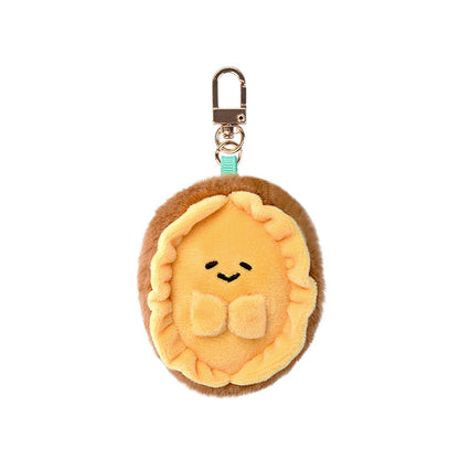 Cartoon Seafood Plush Keychain Sea Animal Stuffed Bag Charm Pendant  Keyring Accessory