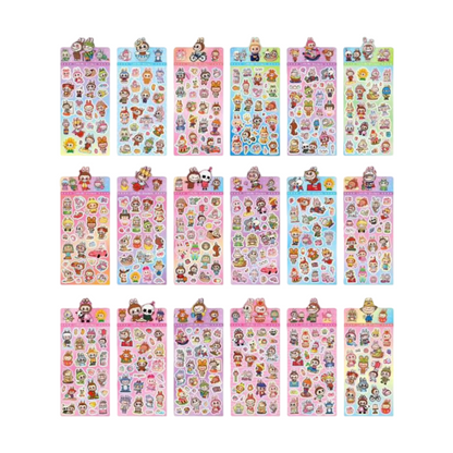 K-pop Demon Hunters Holographic Stickers Set Cartoon Designs for Journals and Scrapbooks