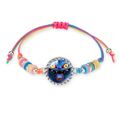 KPOP Demon Hunter Colorful Beaded Bracelet – Boho Adjustable Polymer Clay Charm Bracelet