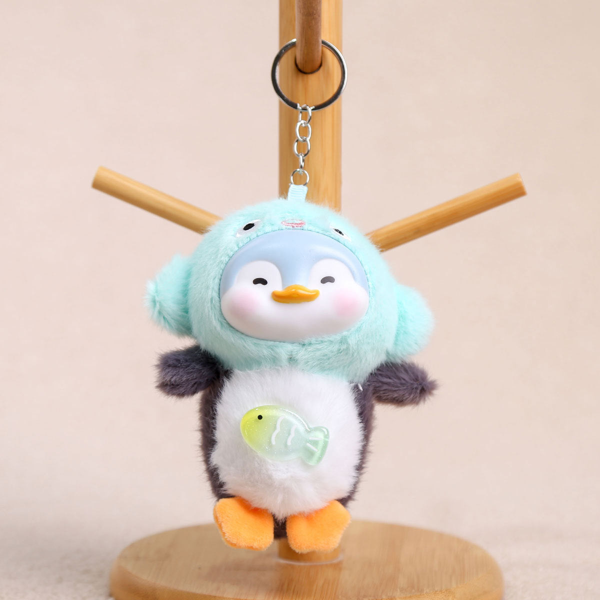 Cartoon Plush Key Chain Vinyl Plush Rabbit Bag Charm Collectible Doll