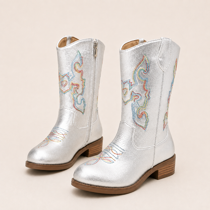 Girls Western Cowboy Boots – Glitter & Embroidered Styles