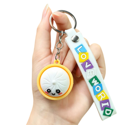 Food & Dessert Butter, Cheese & Bao Bun Keychains Silicone Bag Charms & Accessories