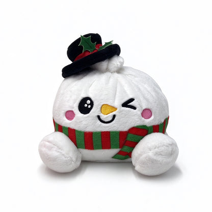 Christmas Bao Bun Plush Toys – Cute Holiday Dumpling Characters, Plush Only or with Bamboo Steamer Gift Box