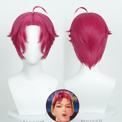 K-Pop Demon Hunters Saja Boy Group Cosplay Wig with Natural-Look Scalp | Anime Costume Wig