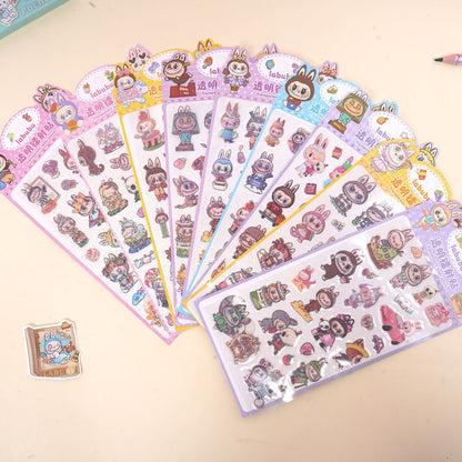 K-pop Demon Hunters Holographic Stickers Set Cartoon Designs for Journals and Scrapbooks