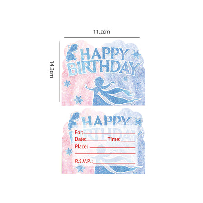 Frozen Winter Wonderland Kids Birthday Party Decorations Snowflake Balloon Garland, Banner & Party Supplies