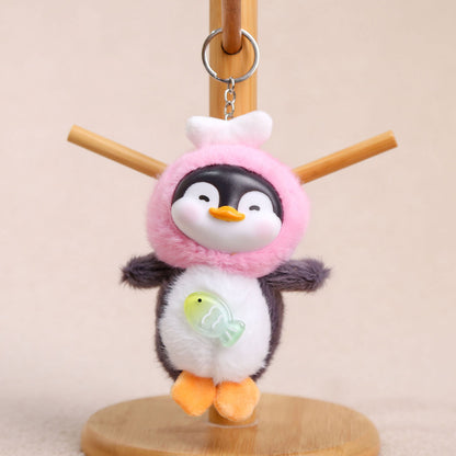 Cartoon Plush Key Chain Vinyl Plush Rabbit Bag Charm Collectible Doll