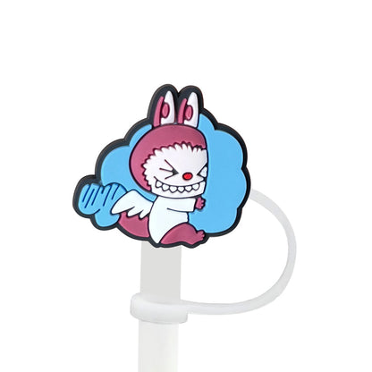 Labubu Silicone Straw Toppers – Cute Reusable Dust Caps for 10mm Large Tumbler Straws