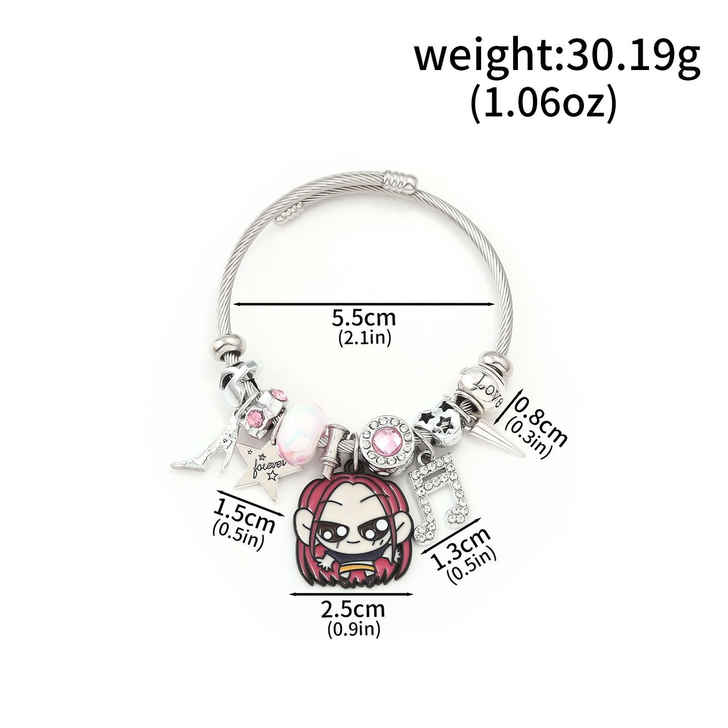 K-Pop Demon Hunters Bracelet Set Mixed Metal Braided Cord & Colorful Seed Bead Bracelets