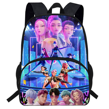 K-Pop Demon Hunters Printed Backpack Cartoon Student School Bag Anime Merch Kids