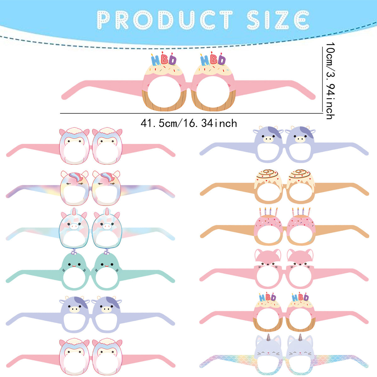 Kawaii Squishy Toy Themed Birthday Party Supplies – Cute Cartoon Paper Plates, Cups, Napkins, Tablecloth & Decorations