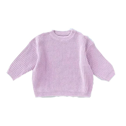 Personalized Name Knit Sweater for Babies & Kids – Custom Yarn Embroidery with Optional Crochet Decorations