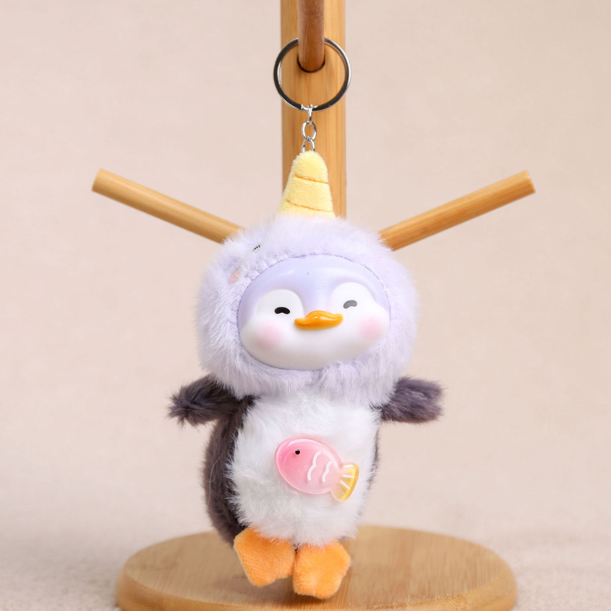 Cartoon Plush Key Chain Vinyl Plush Rabbit Bag Charm Collectible Doll